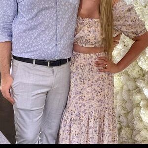 H and M - crop top and skirt set! size M!